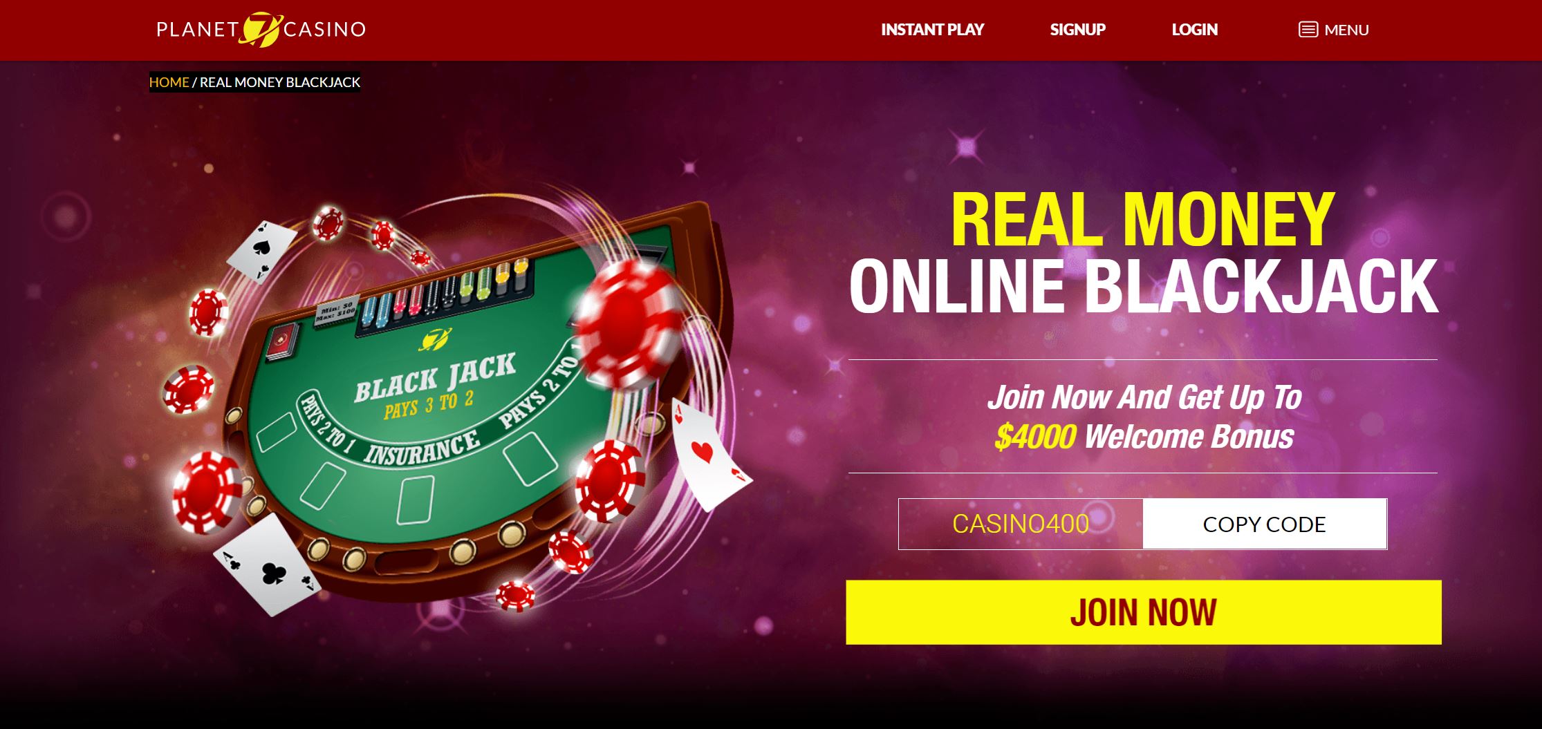 Real Money Online Blackjack